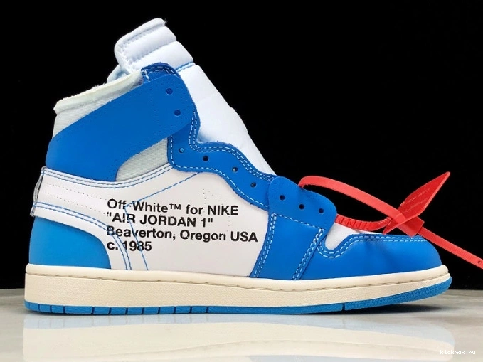 Cheap Off-White Powder AQ0818-148 UNC 1 Air Blue Jordan 0813